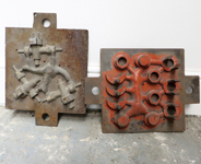 Red & Grey Foundry moulds